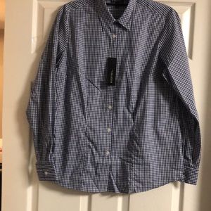 Ndstry Blue and White Striped Women Blouses